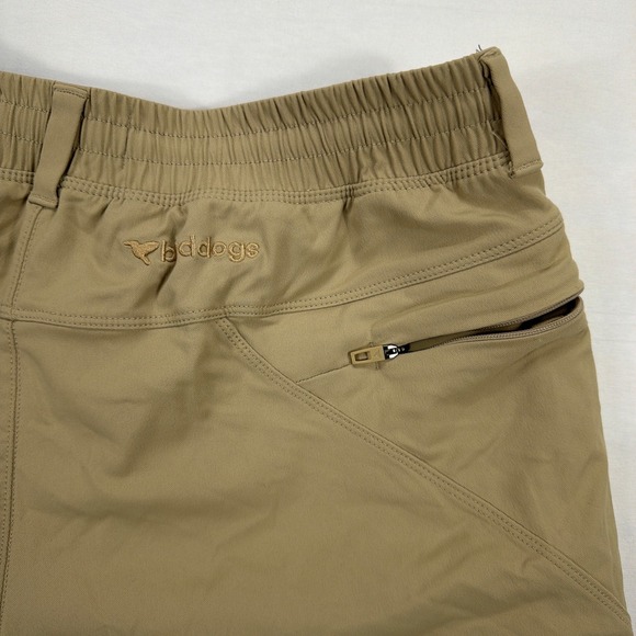 Birddogs Gym Shorts Lined Khaki Tan Nylon Stretch Athletic Mens Size M Long - Picture 6 of 10